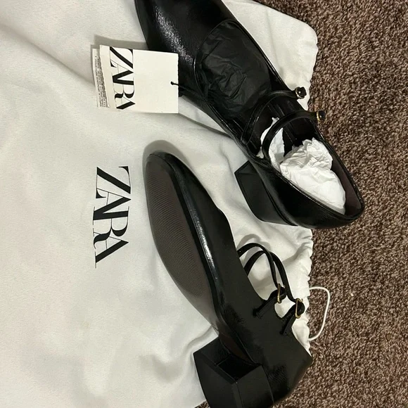Zara Black Heeled Women's Shoes Rare Edition - Picture 4 of 4